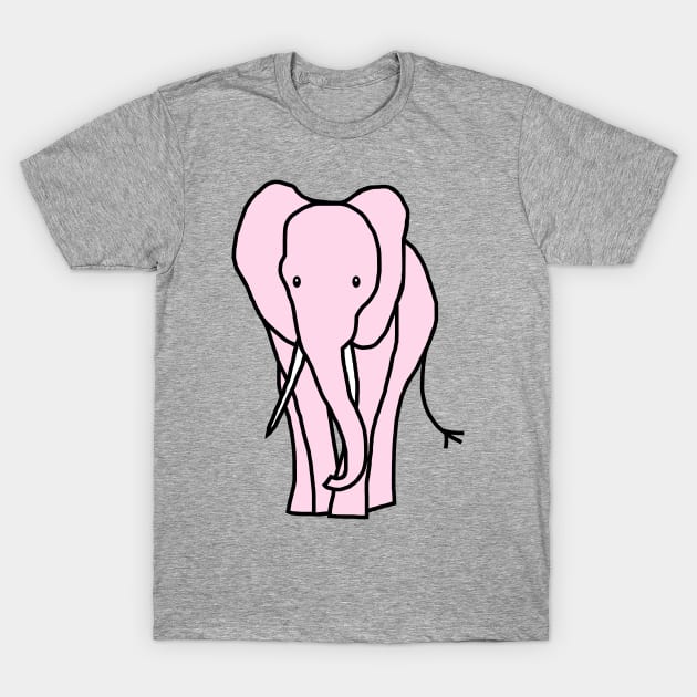 Pink Elephant T-Shirt by ellenhenryart